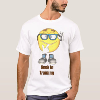 Camiseta Geek no t-shirt do treinamento