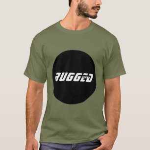Camiseta geek preto e branco Inteligente e Duro RUGGGED