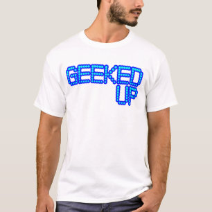 Camiseta GEEKED ACIMA de seus empurrões de um jerkin do