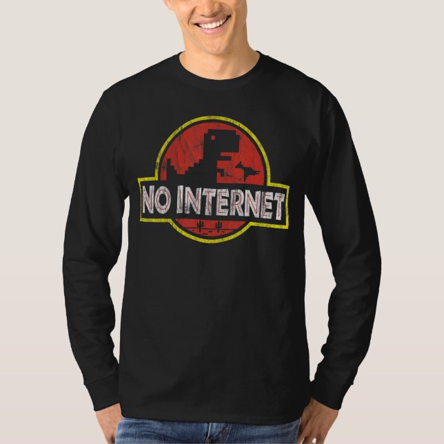 Camiseta Geeky Dinossaur Pixel Nerdy Computing Programando  (Frente)