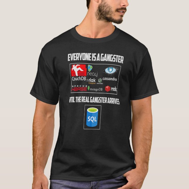 Camiseta Geeky It Computer Nerd All Is Gangstar (Frente)