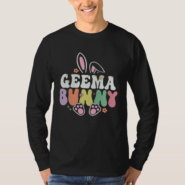Camiseta Geema Bunny Women Easter Day Rabbit Grandma Family (Frente)