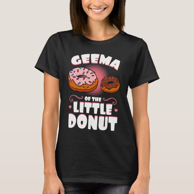 Camiseta Geema Of The Little Donut Gender Reveal Baby Showe (Frente)