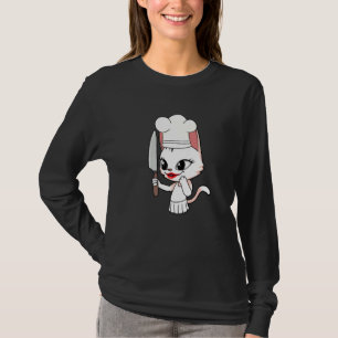 Camiseta Gef Kitchen Cozinhar Engraçado Gato Humor Mulher D
