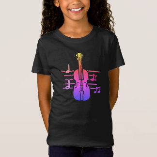 Camiseta Geige mit Noten