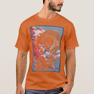 Camiseta Geisha Girl In Kimono Japan Art Sakura Cherry Blos