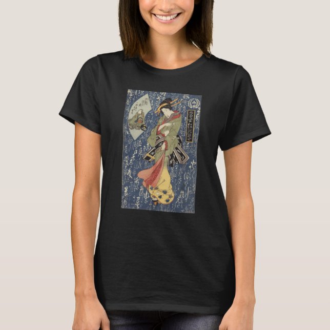 Camiseta Geisha in kimono Traditional Japanese Edo period (Frente)