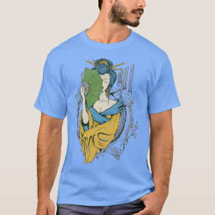 Camiseta Geisha Japan Girl Tokyo Japonês Art Retro Vintage