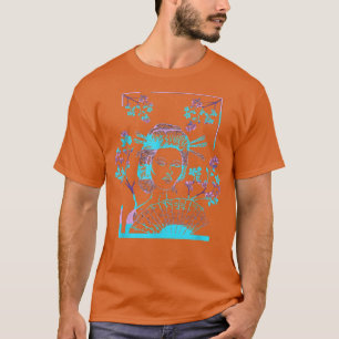 Camiseta Geisha Japanese Kawaii Sakura Cherry Blossom Japan