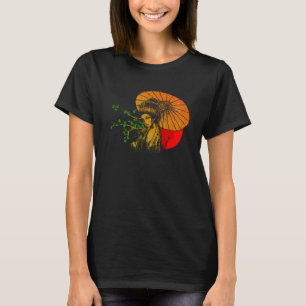 Camiseta Geisha Japão Arte Japonesa Garota Moletom Com Capu