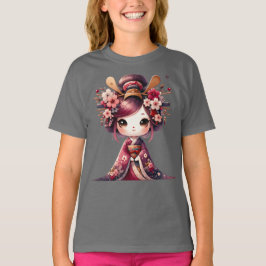 Camiseta Geisha Japonês Bonito