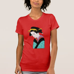 Camiseta Geisha japonesa giro