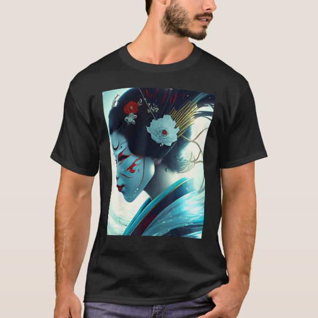 Camiseta Geisha with mask (Frente)