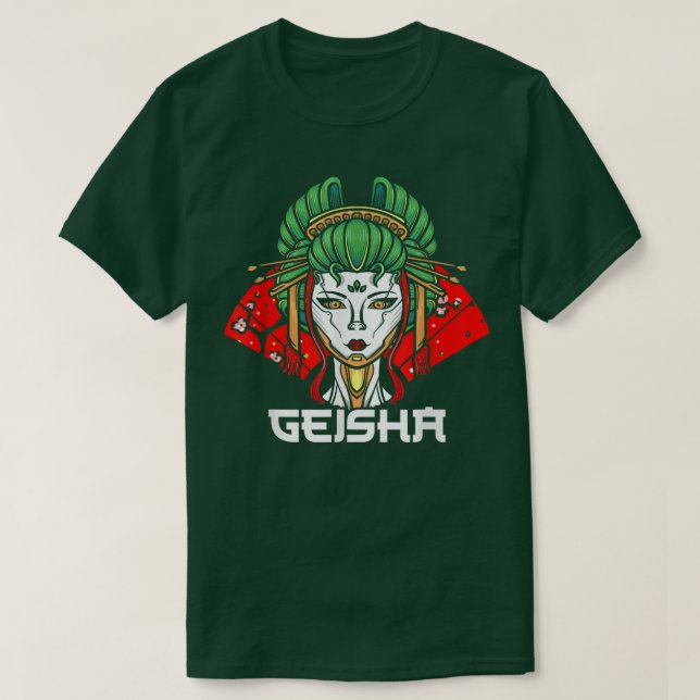 Camiseta GeishaCultura JaponesaMulheres GeishaJapão (Frente do Design)