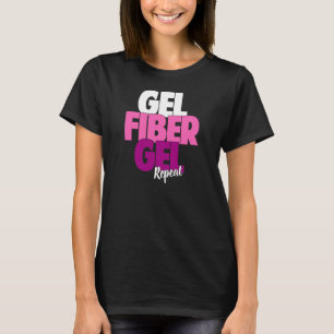 Camiseta Gel, fibra, gel, repetição - a fibra 3D chicotei