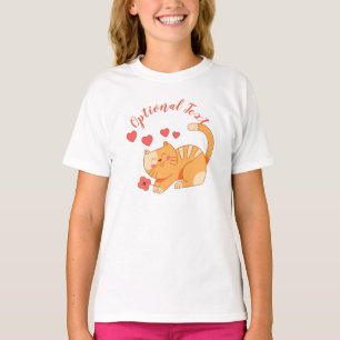Camiseta Gelado Adorando Laranja Tabby Kitten   