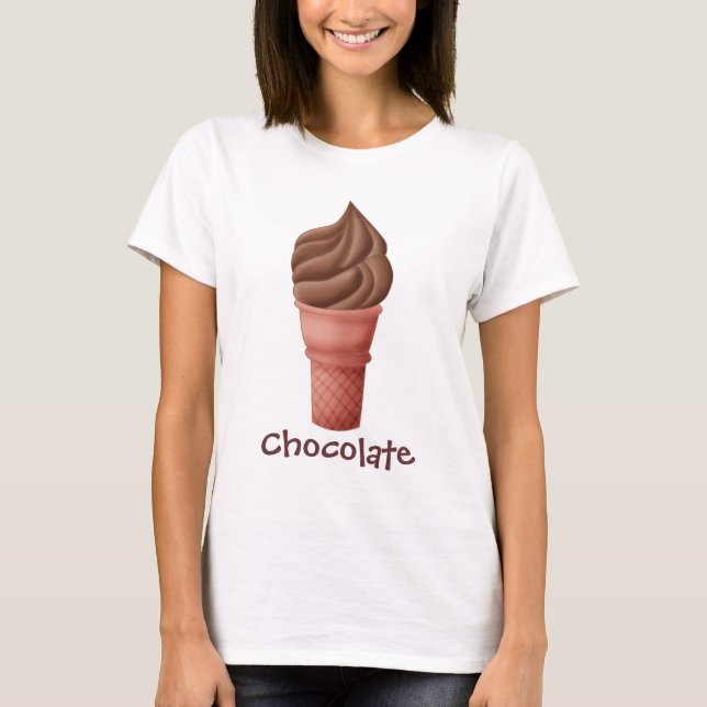 Camiseta Gelado do chocolate - t-shirt (Frente)