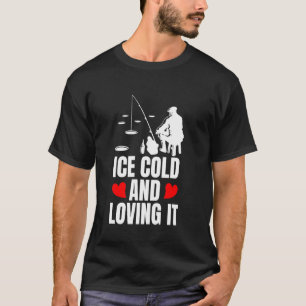 Camiseta Gelado e Adorando a Pesca no Gelo