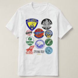 Camiseta Gelado e Roller Rinks da Área de Chicago.
