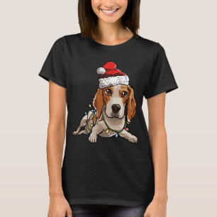 Camiseta Gelado Gelado Papai noel Árvore de Natal Luzes Xma