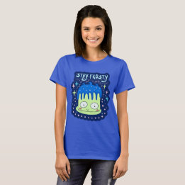 Camiseta Gelado Kawaii Bolo Engraçado Quote Ficar Fogado