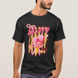 Camiseta Gelato Amante Comida Italiana Sorvete Encontre-me
