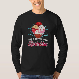 Camiseta Gelato Dessert Ice Cream Lover Foodie Sweet Sprink