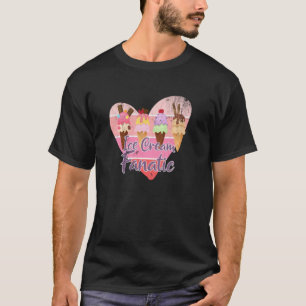 Camiseta Gelato Doce Suave Fanático do sorvete