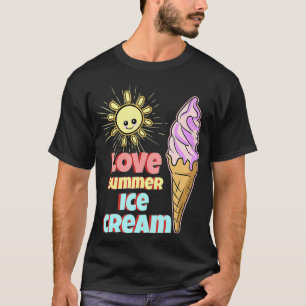 Camiseta Gelato Party Squad Engraçado Sorvete Amor Verão