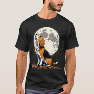 Camiseta Geleia Bonita na Lua Beagle Mãe