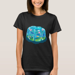 Camiseta geleia do oceano