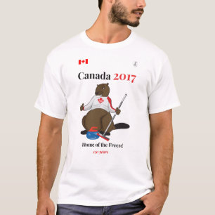 Camiseta Gelo de ondulação de Canadá 150 em 2017