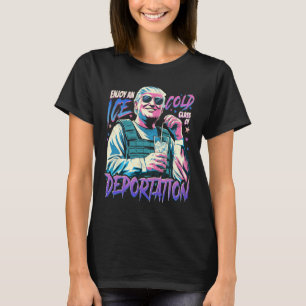Camiseta Gelo Desfrute De Um Gl De Deportação A Frio 3