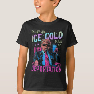 Camiseta Gelo Desfrute De Um Gl De Deportação Frio De Gelo
