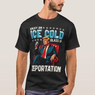 Camiseta Gelo Desfrute De Um Gl De Deportação Frio De Gelo
