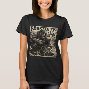 Camiseta Gelo e Grandes Mordidas – Ilustração Vintage de