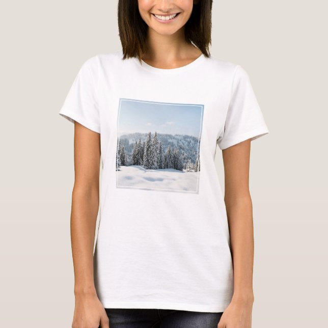 Camiseta Gelo e neve | Allgäu Bavaria Alemanha (Frente)