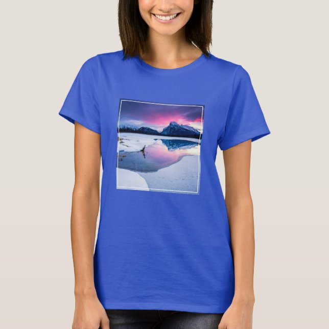 Camiseta Gelo e neve | Mt. Rundle, Canadá (Frente)