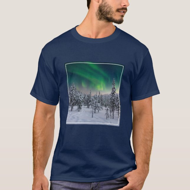 Camiseta Gelo e neve | Paisagem de inverno, Finlândia (Frente)