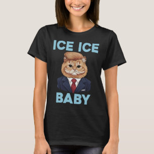 Camiseta Gelo Gelo Pelo Design Engraçado do Gato Trump Pro