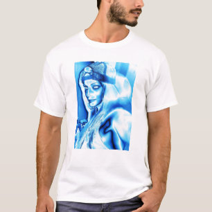 Camiseta Gelo metálico do chapéu de Alisha