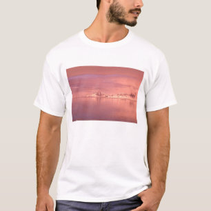 Camiseta Gelo, Neve, Icebergs nos canais ao longo da