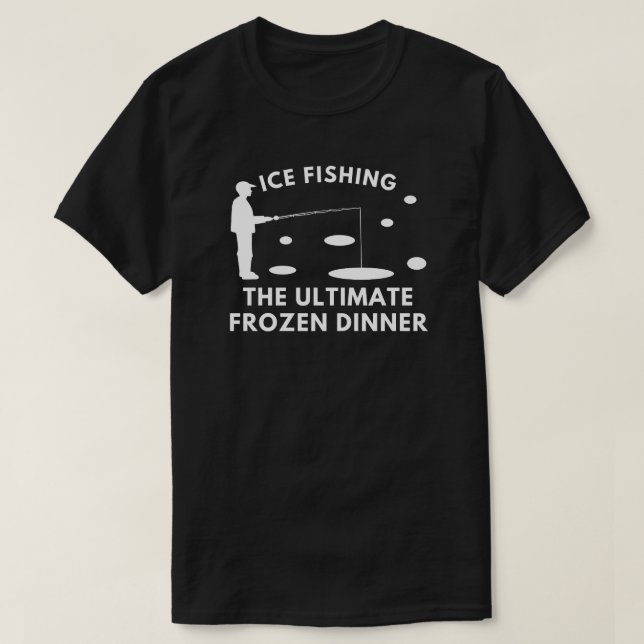 Camiseta Gelo que pesca o Janto congelado final | Ice Fishi (Frente do Design)