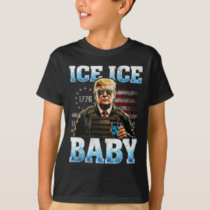 Camiseta Gelo Vintage Por Funny Trump _3