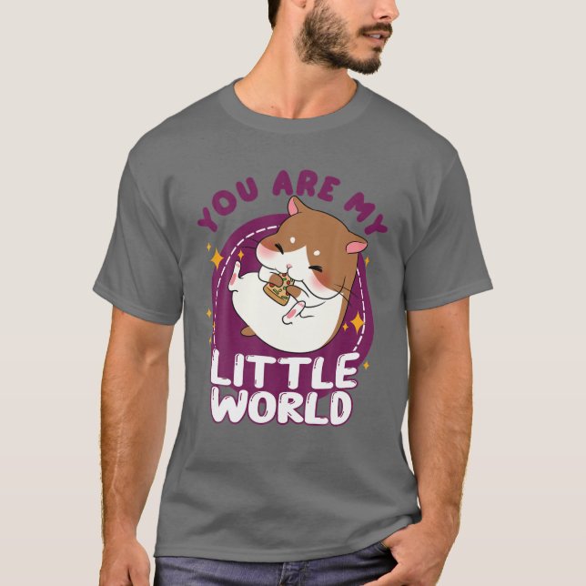 Camiseta Gelster Kawaii Bonito Você É Meu Pequeno Mundo Que (Frente)