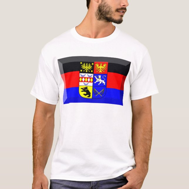 Camiseta Gema da bandeira de Ostfriesland (Frente)