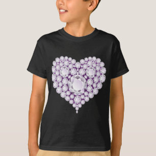 Camiseta Gemas do Coração Ametista Claro