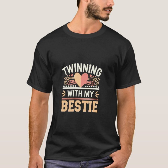 Camiseta Gêmeas Com Minha Melhor Amiga ----- (Frente)