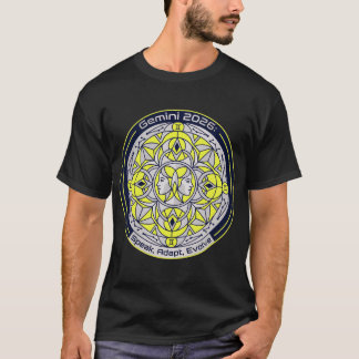 Camiseta Gêmeos 2026 Mandala do Zodíaco Gêmeo | Fale, Adapt
