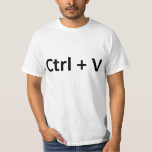 Camiseta Gêmeos da pasta da cópia do CTRL C CTRL V